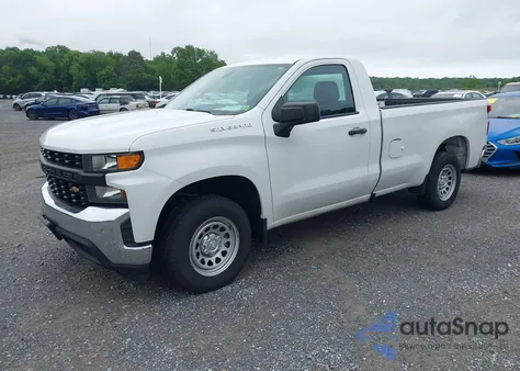 2021 Chevrolet Silverado 2Wd Long Bed Wt из США, поврежденный, VIN 3GCNWAEH1MG299492